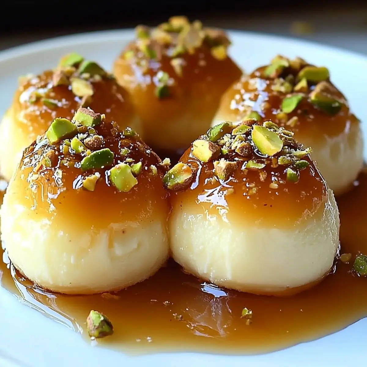 Ricotta Pistachio Honey Bites