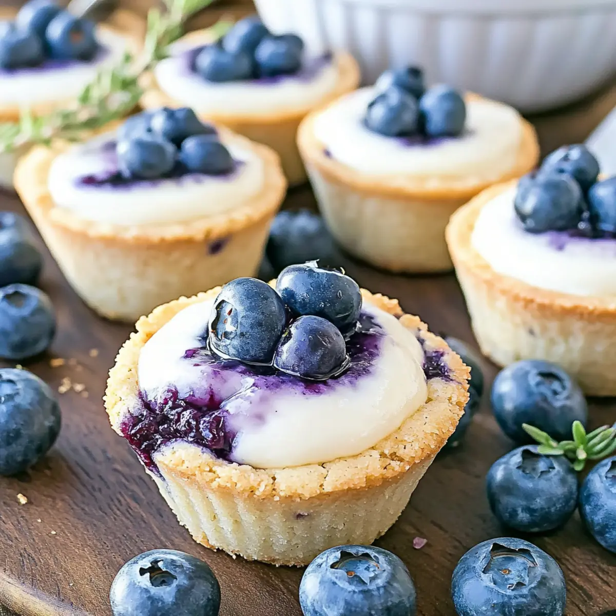 Blueberry Cheesecake Cookie Cups