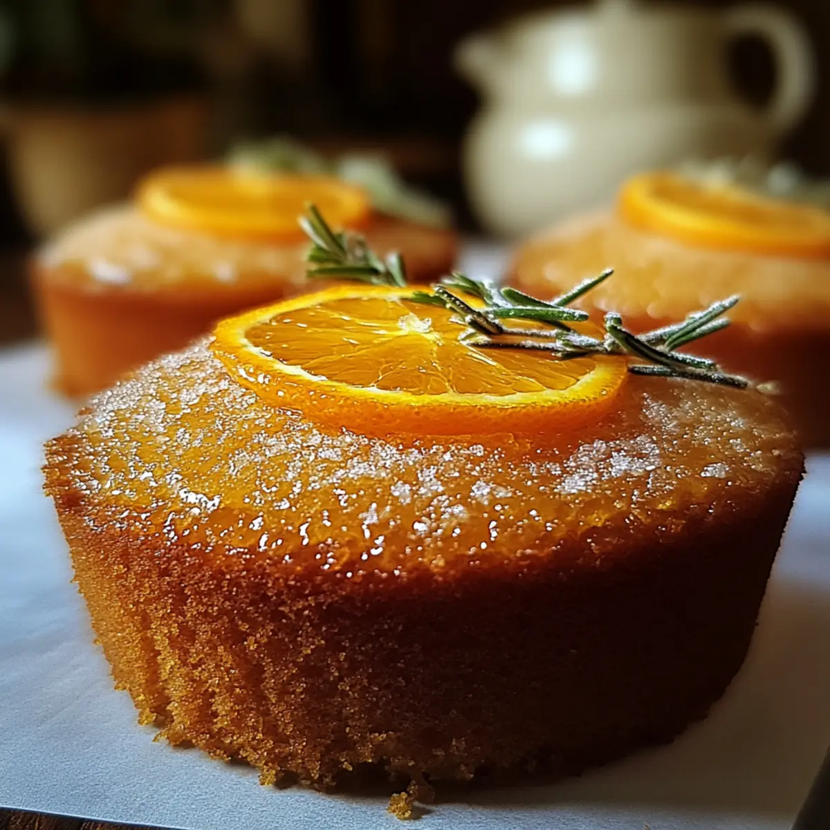 orange ginger honey cakes
