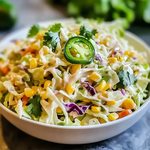 Jalapeno Corn Coleslaw