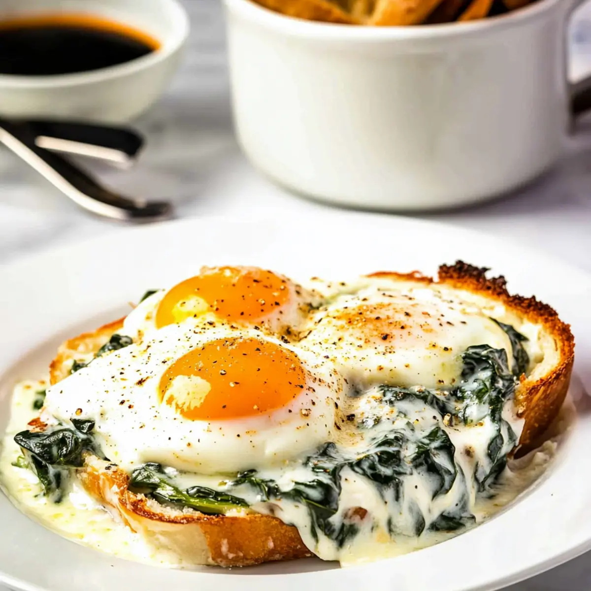 Baked Eggs Florentine