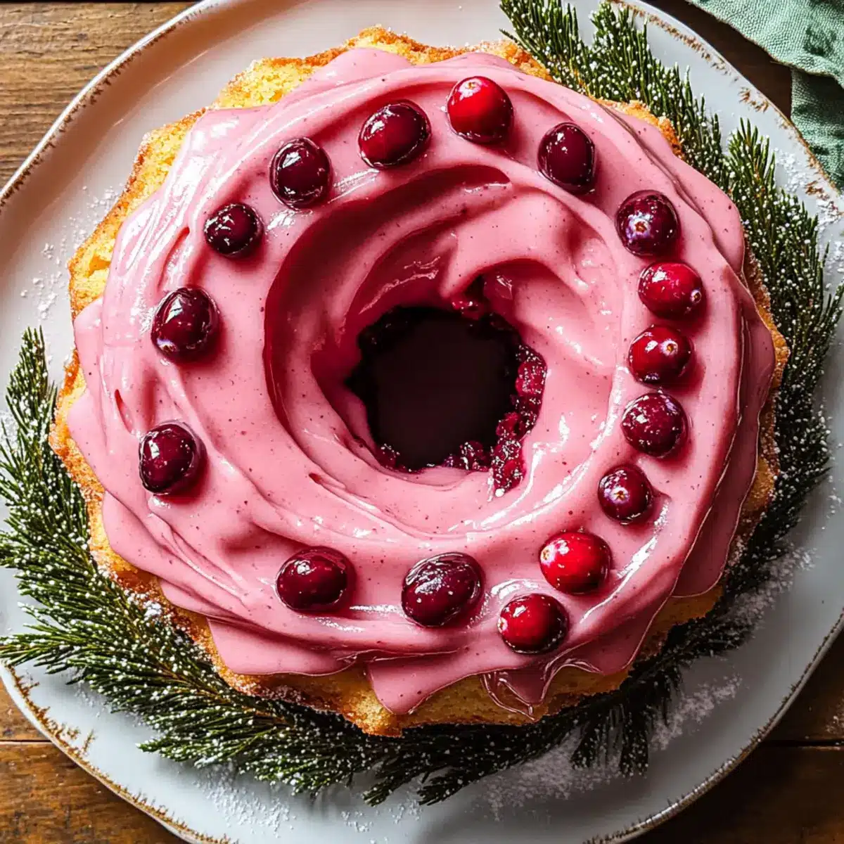 Cranberry Glaze Bundt Cake