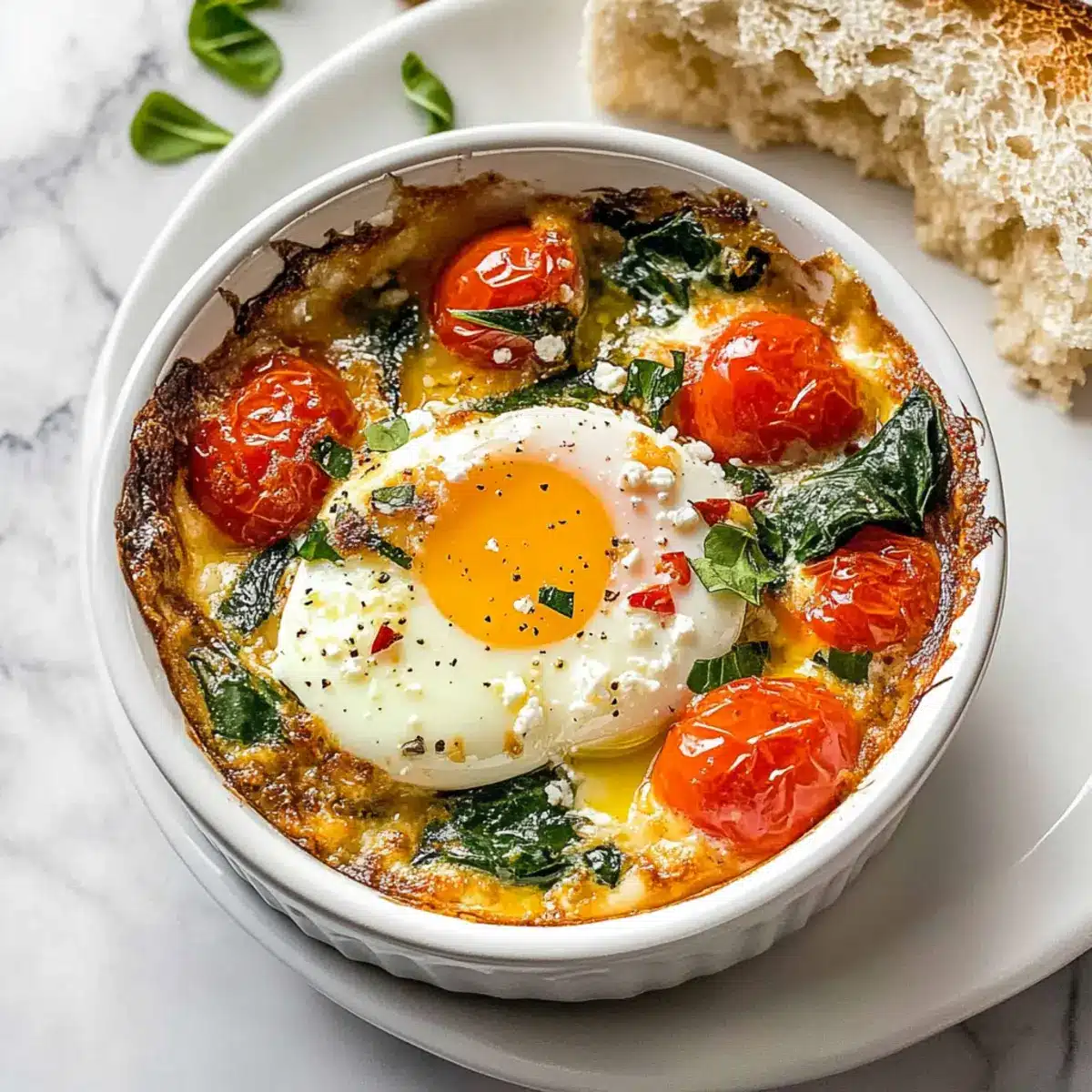 Baked Feta Eggs