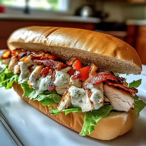 Chopped Chicken Bacon Ranch Sub