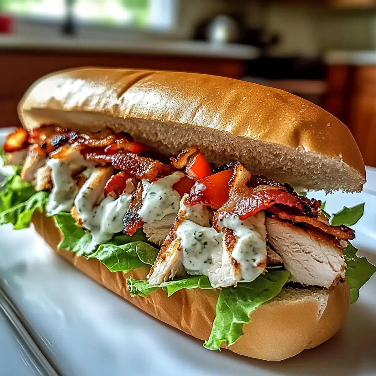 Chopped Chicken Bacon Ranch Sub