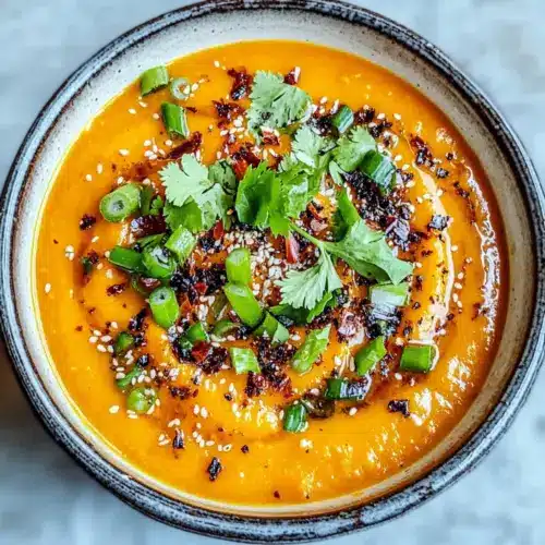 Spicy Miso Carrot Soup