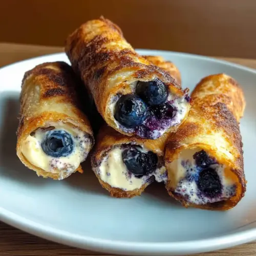 Air Fryer Blueberry Cheesecake Taquitos