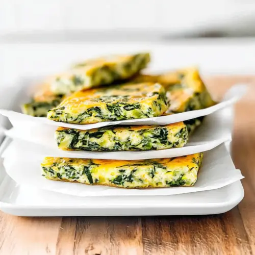 Baked Spinach Zucchini Frittata Fingers