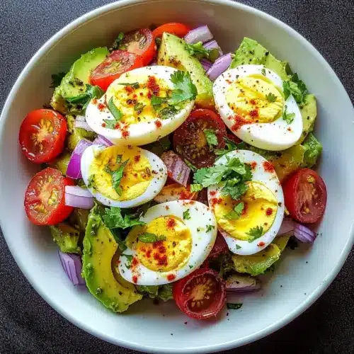 Workout Egg Avocado Salad