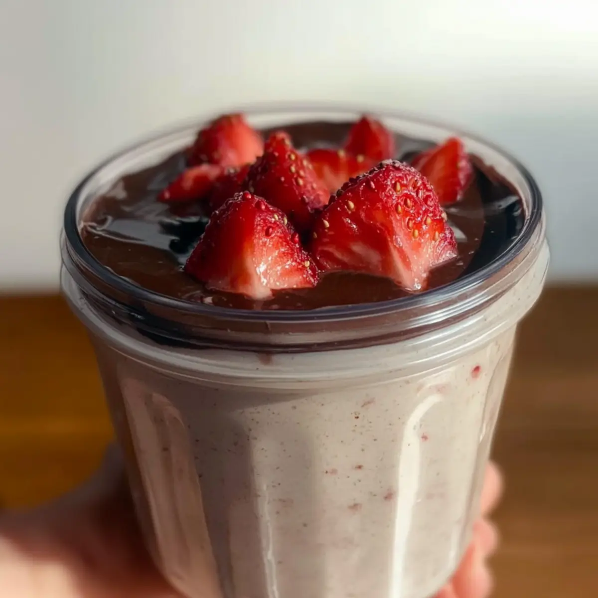 Blended Strawberry Oats