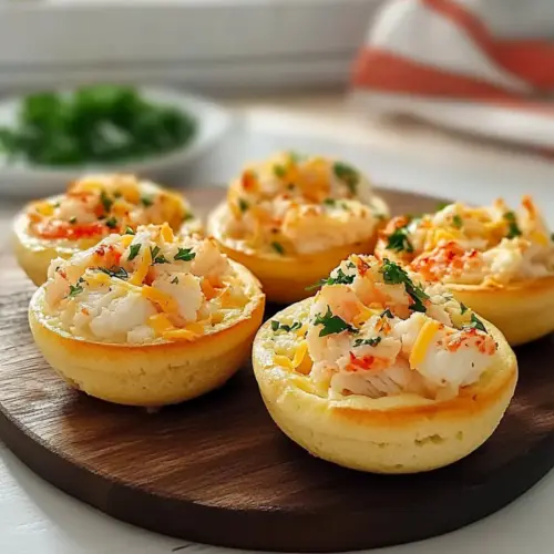 Old English Crab Melt Muffins