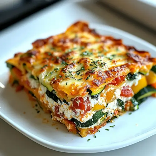 High Protein Veggie Lasagna