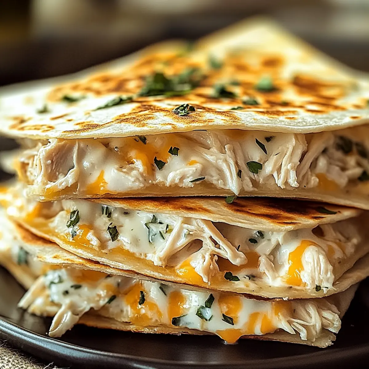 Chicken Ranch Quesadilla