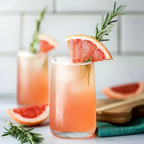 Honey Rosemary Grapefruit Sodas