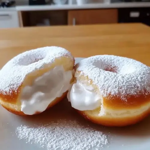 Fluffy Korean Milk Cream Donut