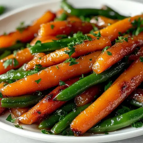 Honey Glazed Carrots & Green Beans