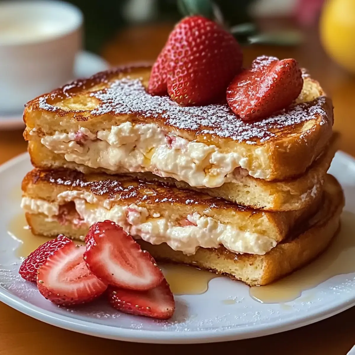 Cream Cheese Stuffed French Toast