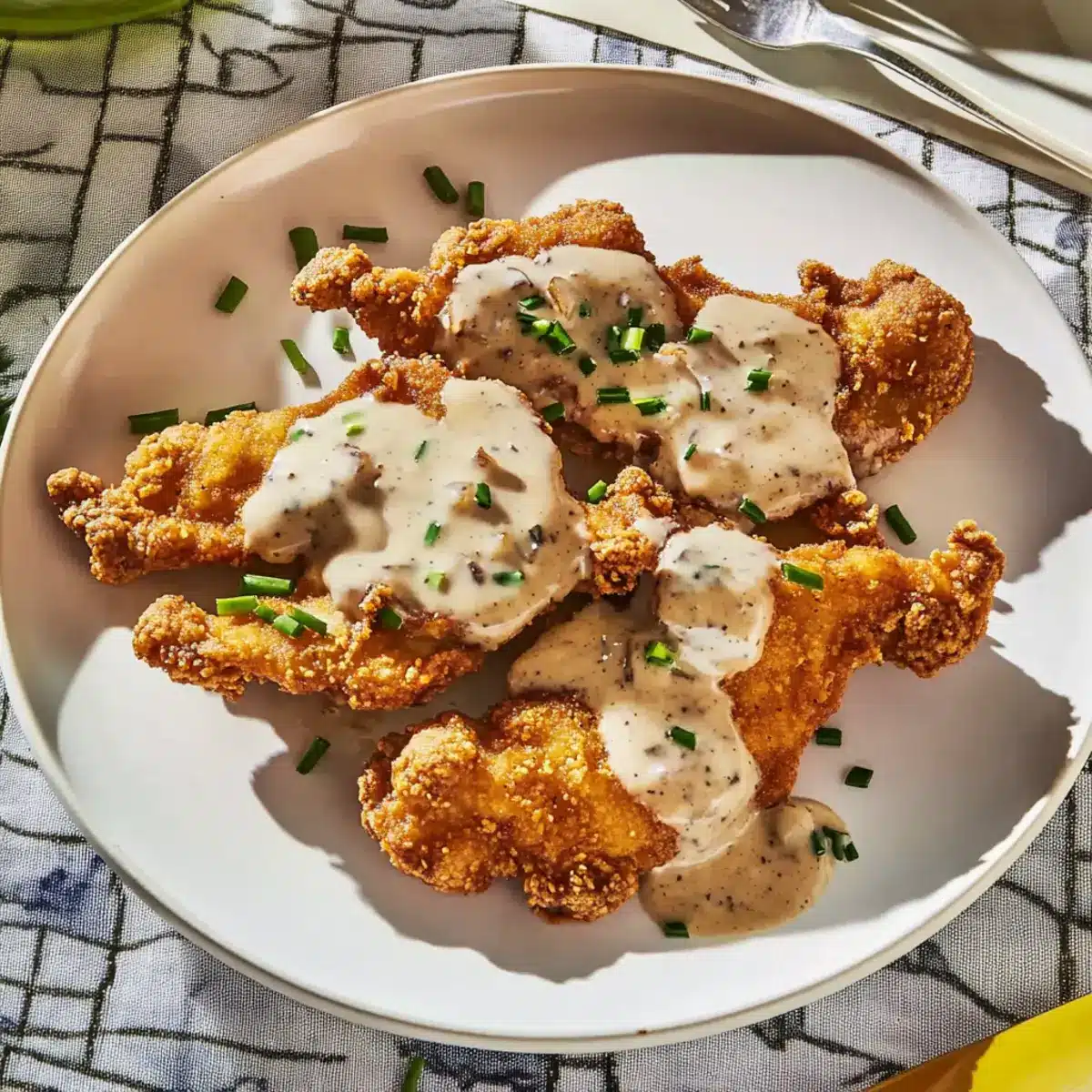 Chicken-Fried Mushrooms & Gravy