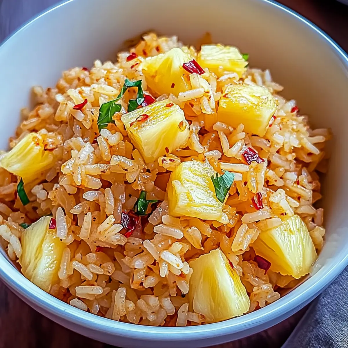 Tropical Pineapple Rice
