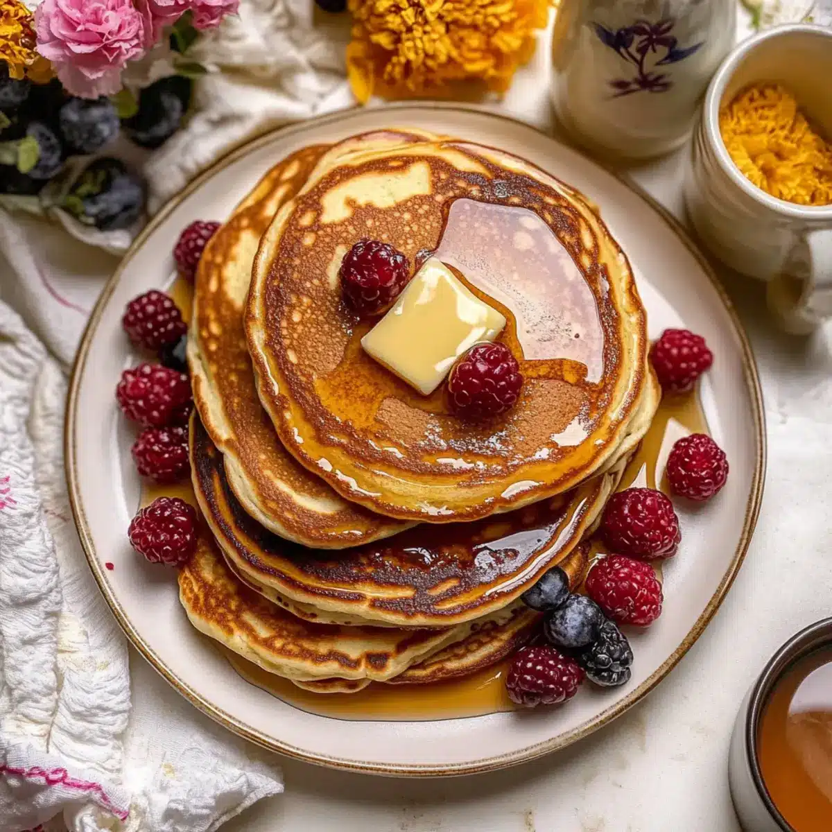 Homemade Buttermilk Pancakes