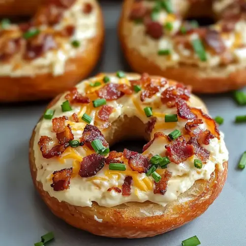 Zesty Bacon Cream Cheese Bagels
