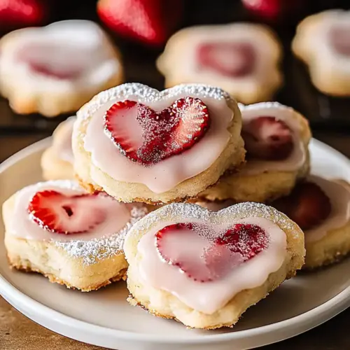 Strawberry Shortbread Cookies