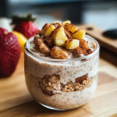 Cinnamon Roll Overnight Oats