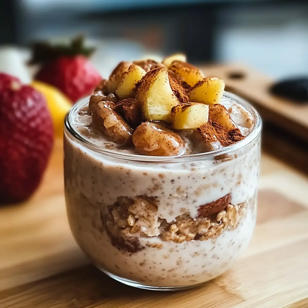 Cinnamon Roll Overnight Oats