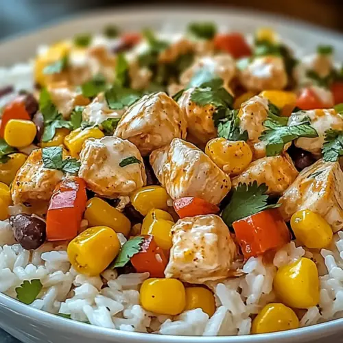 One-Pot Cheesy Southwest Chicken & Rice