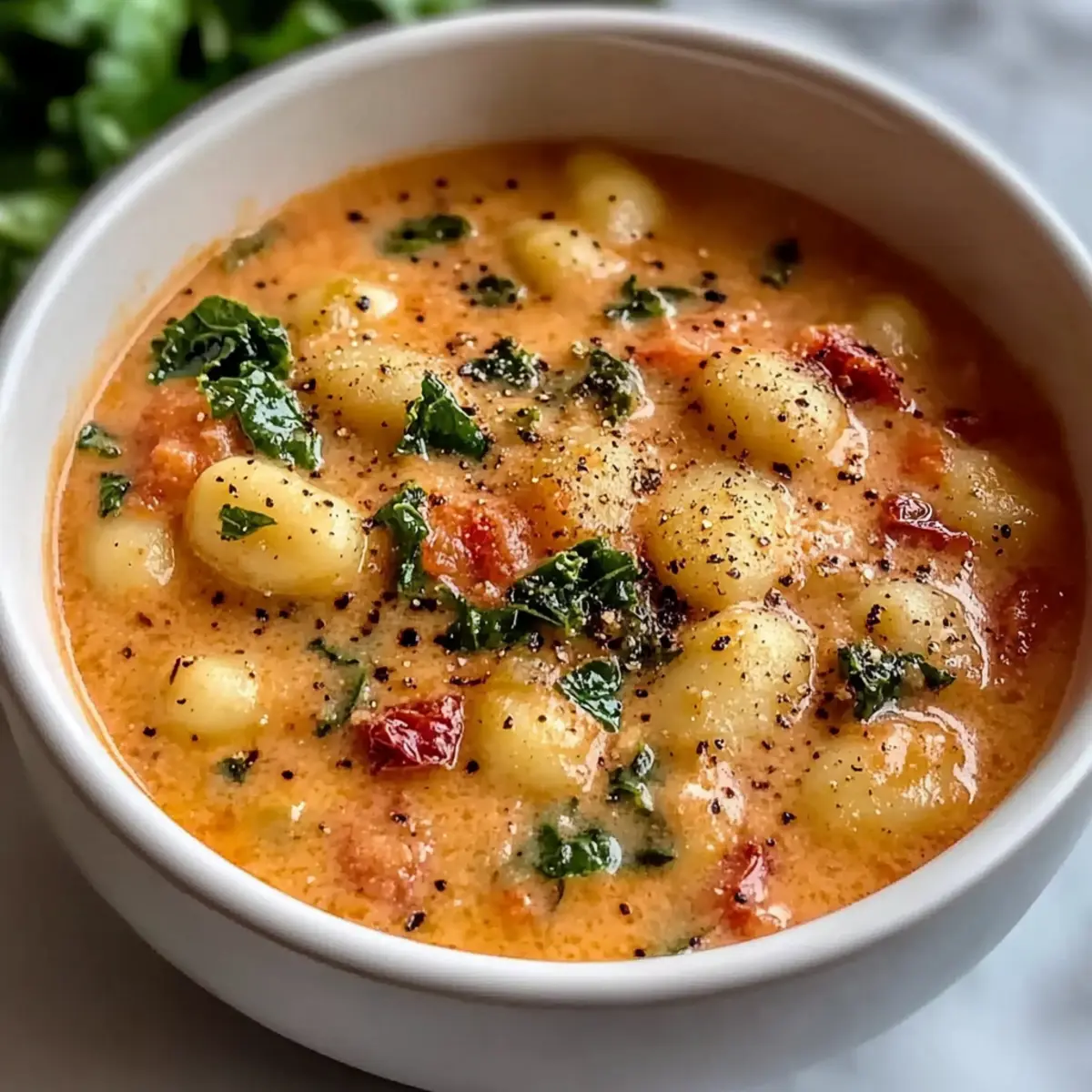 Sun Dried Tomato Gnocchi Soup