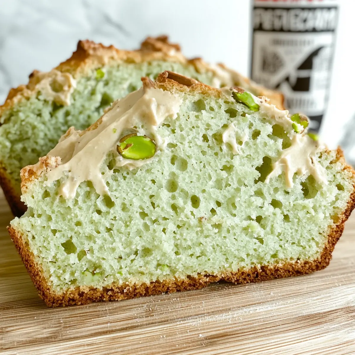 Pistachio Pudding Bread