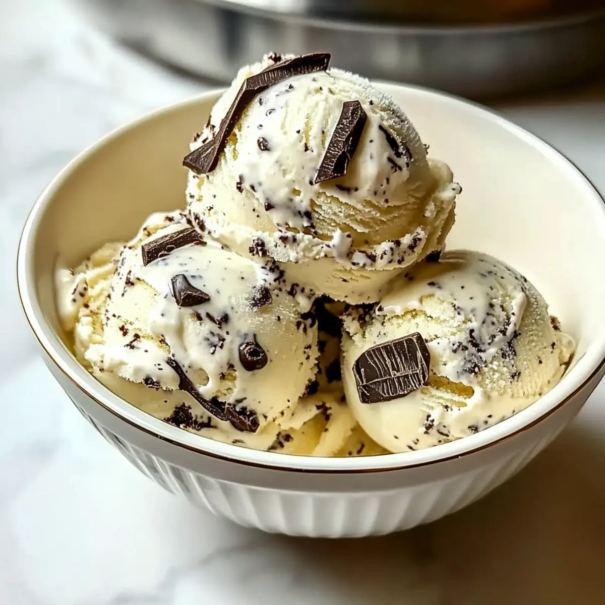 Creamy Stracciatella Ice Cream with Rich Chocolate