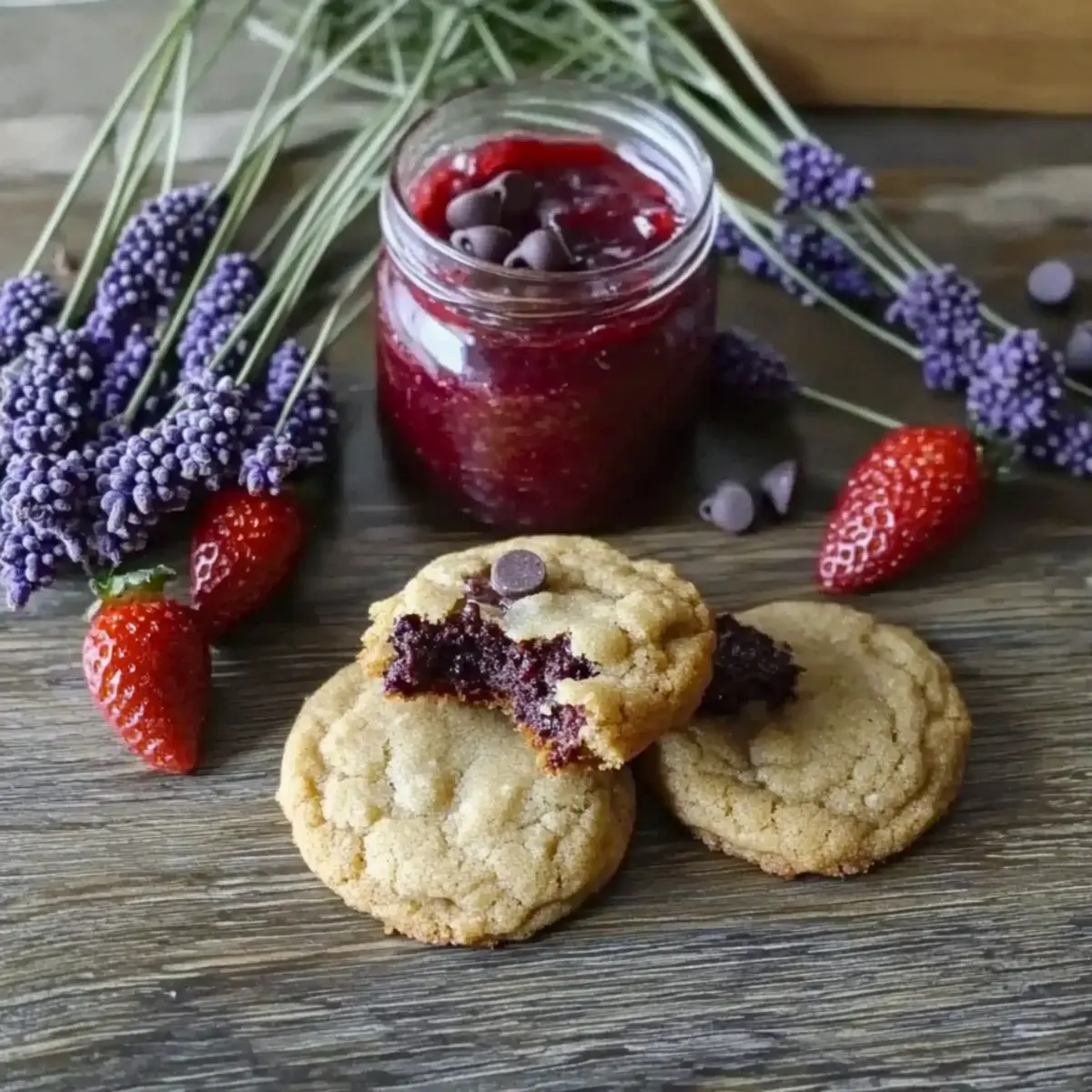 Strawberry lavender jam