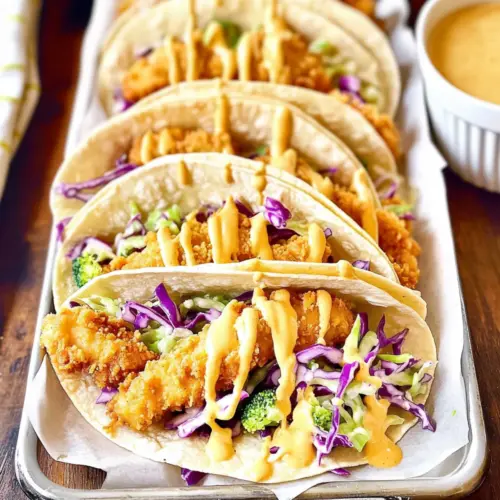 Honey Mustard Chicken Tacos