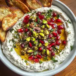 Pomegranate Pistachio Feta Dip