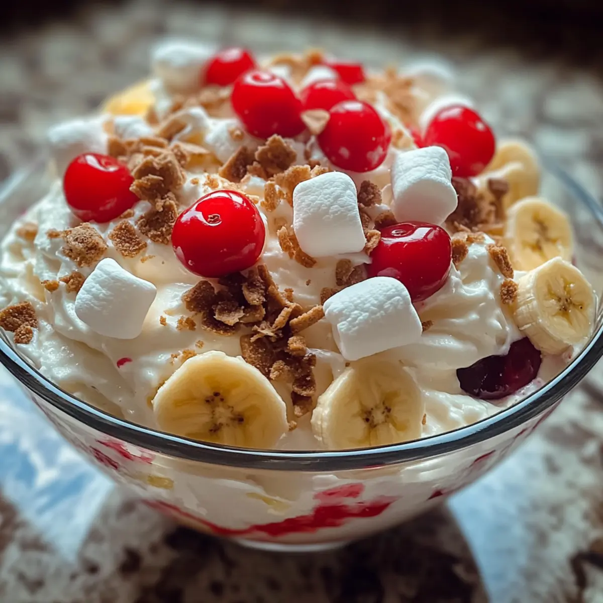 Banana Split Fluff Salad