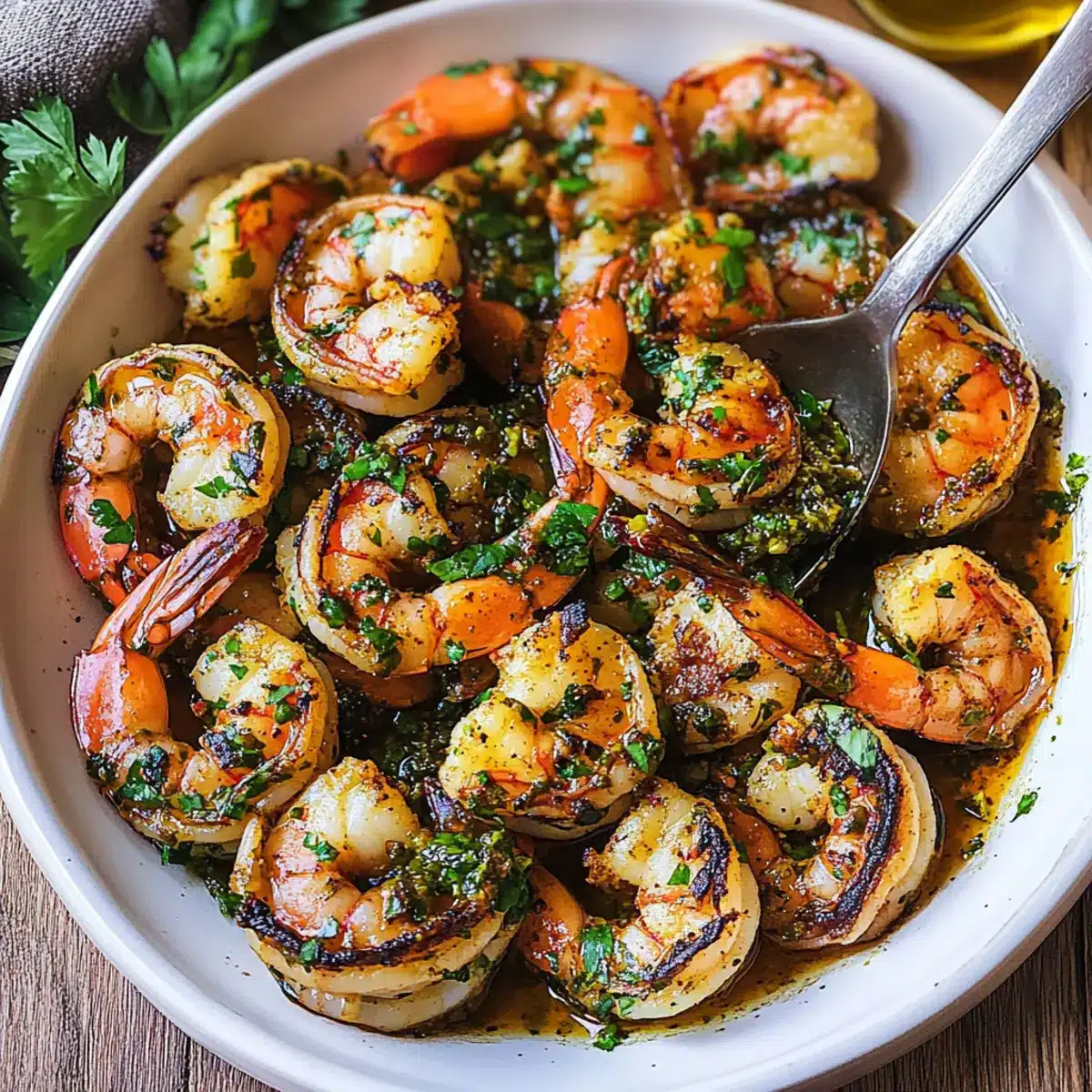 Pan Seared Chimichurri Shrimp