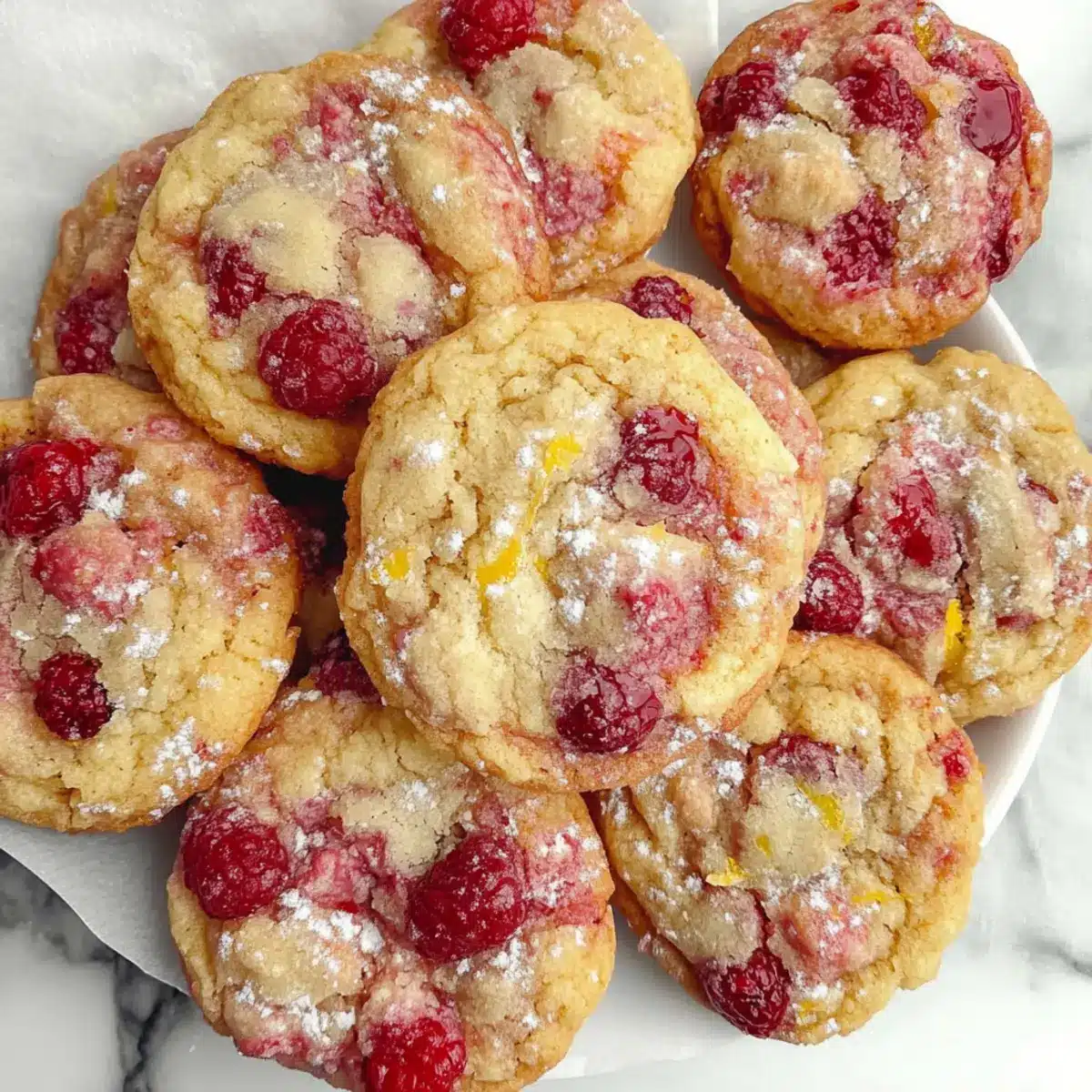 Lemon Raspberry Cookies
