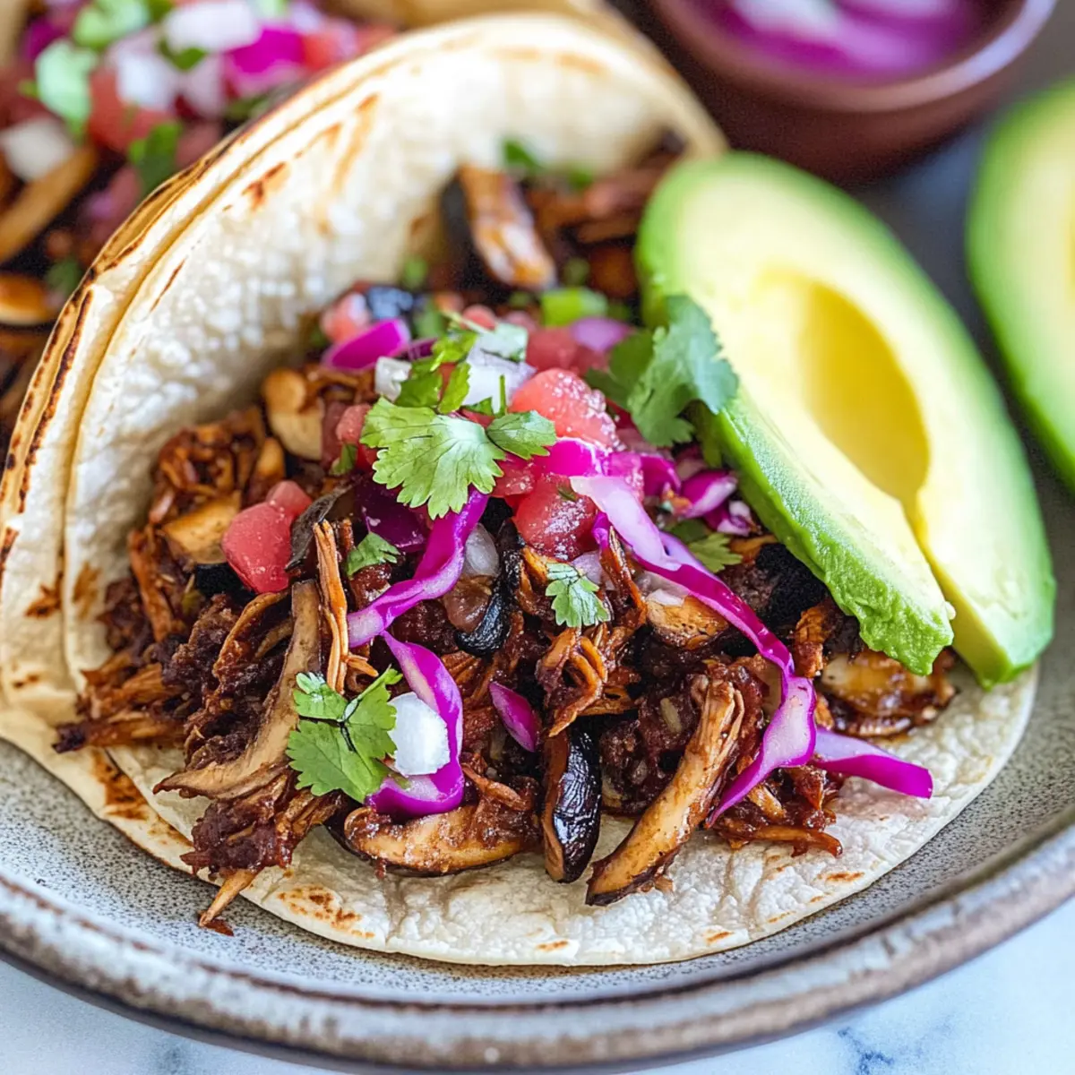 Carnitas with Mushrooms