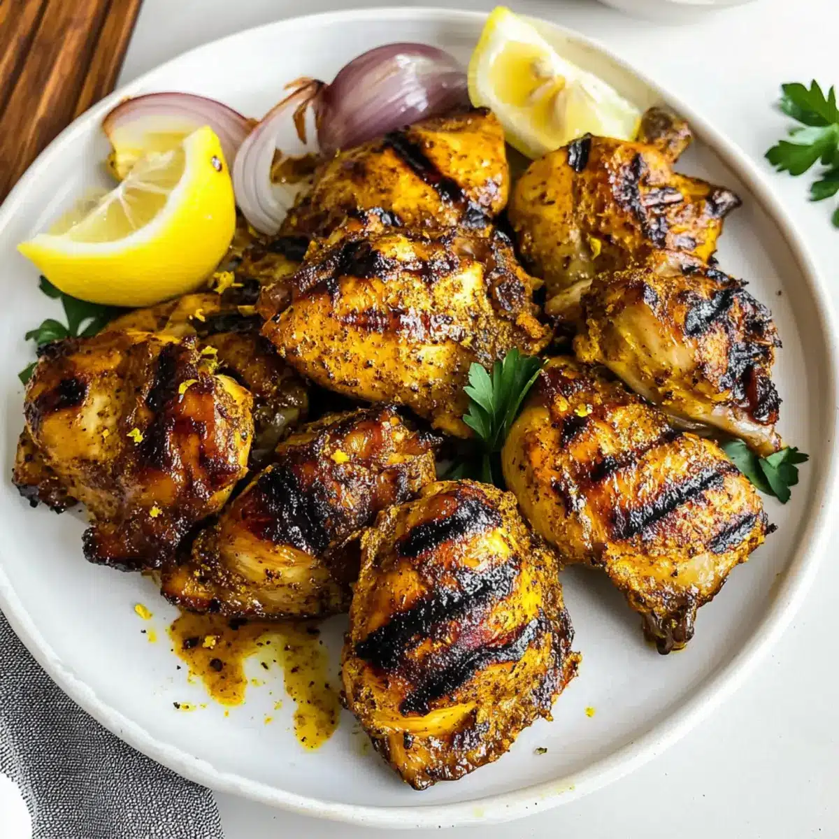 grilled turmeric chicken thighs