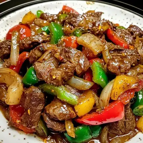 Pepper Steak with Bell Peppers and Onion