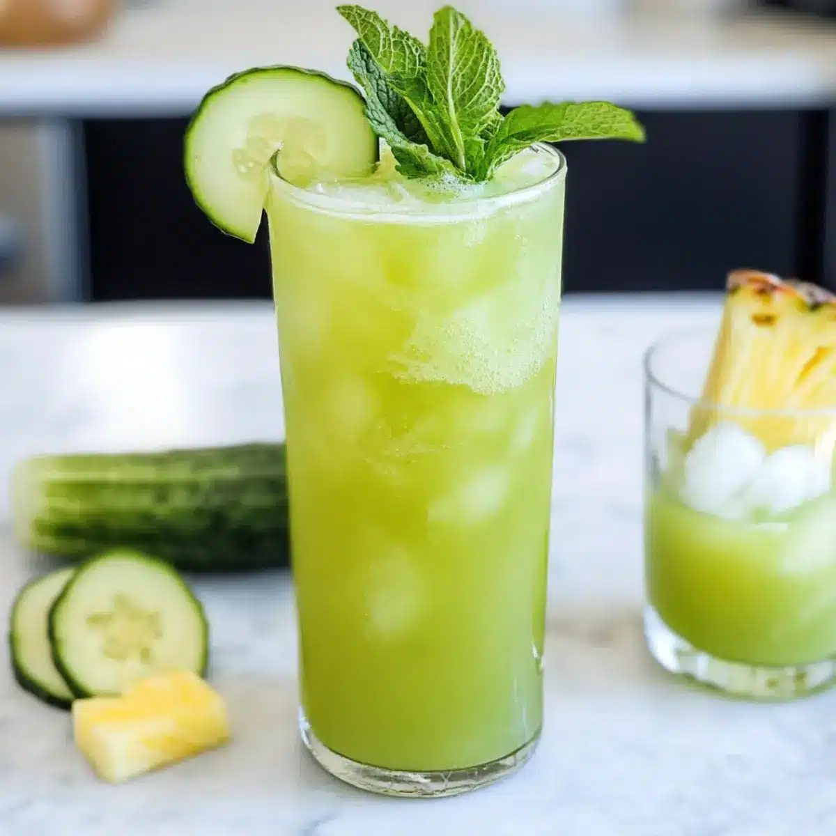 Pineapple Cucumber Agua Fresca