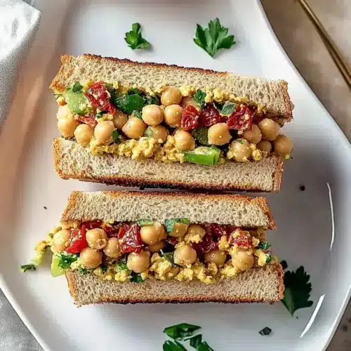 Mediterranean Chickpea Salad Sandwich