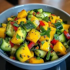 Thai Mango Cucumber Salad