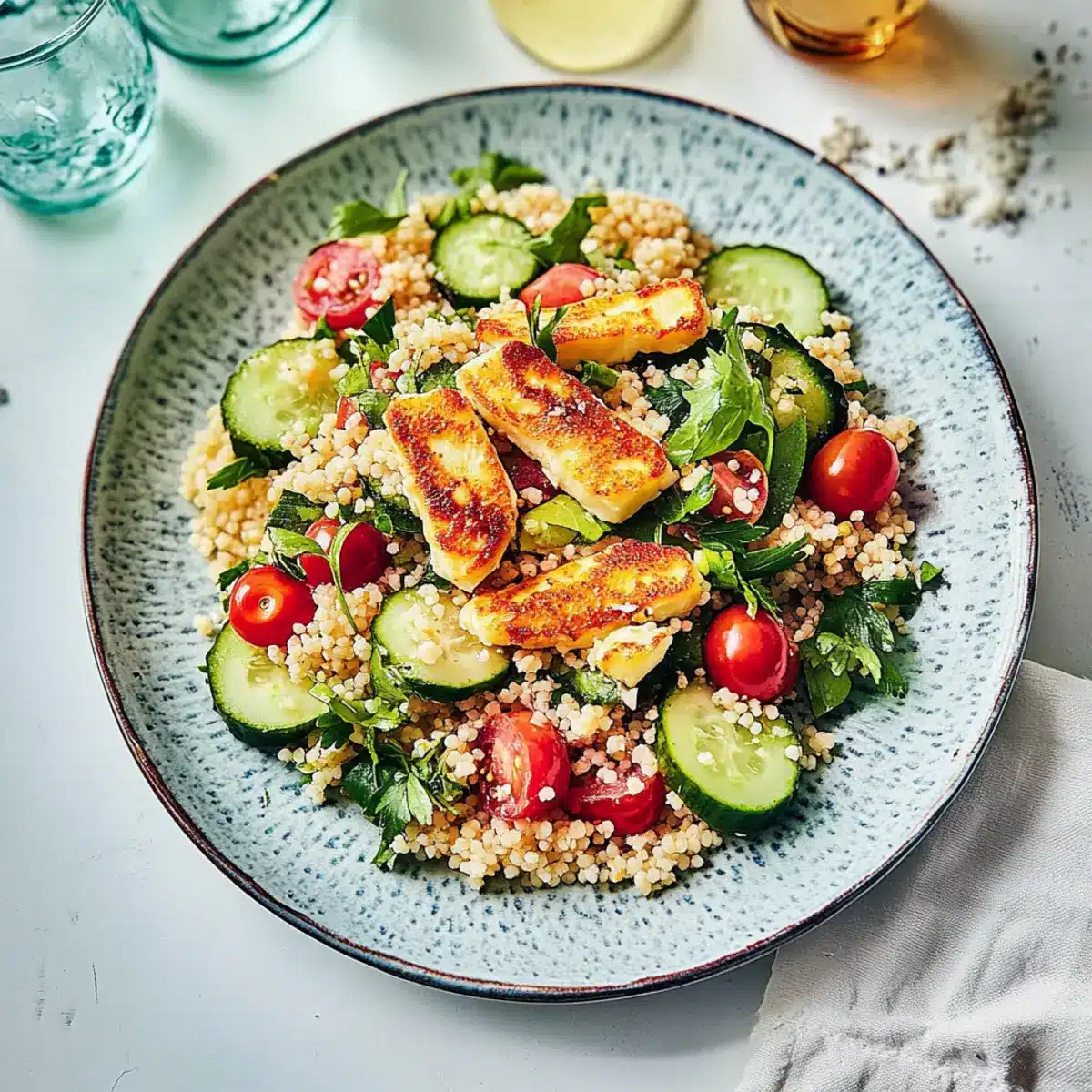 Halloumi Couscous Salad
