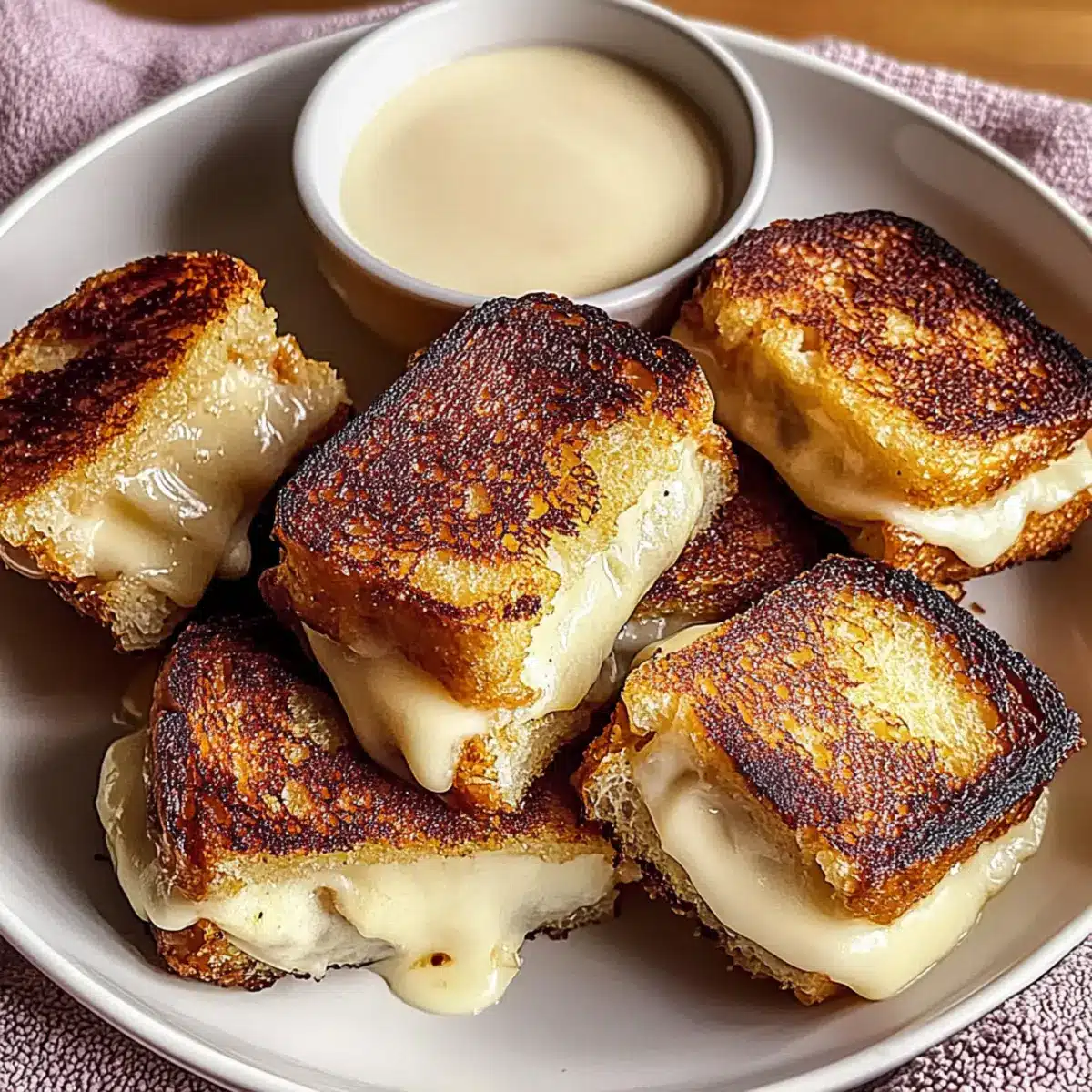 Hawaiian Roll Grilled Cheese
