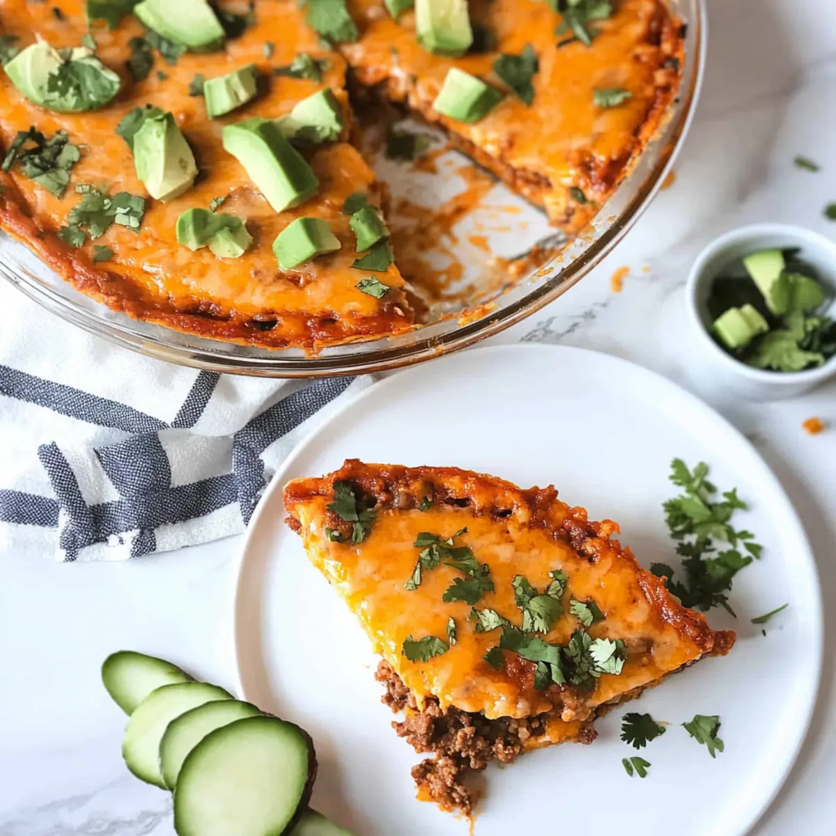 Crustless Keto Taco Pie