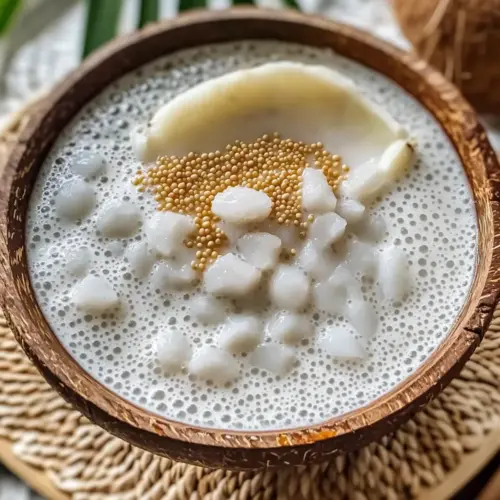 Thai Coconut Sago Pudding