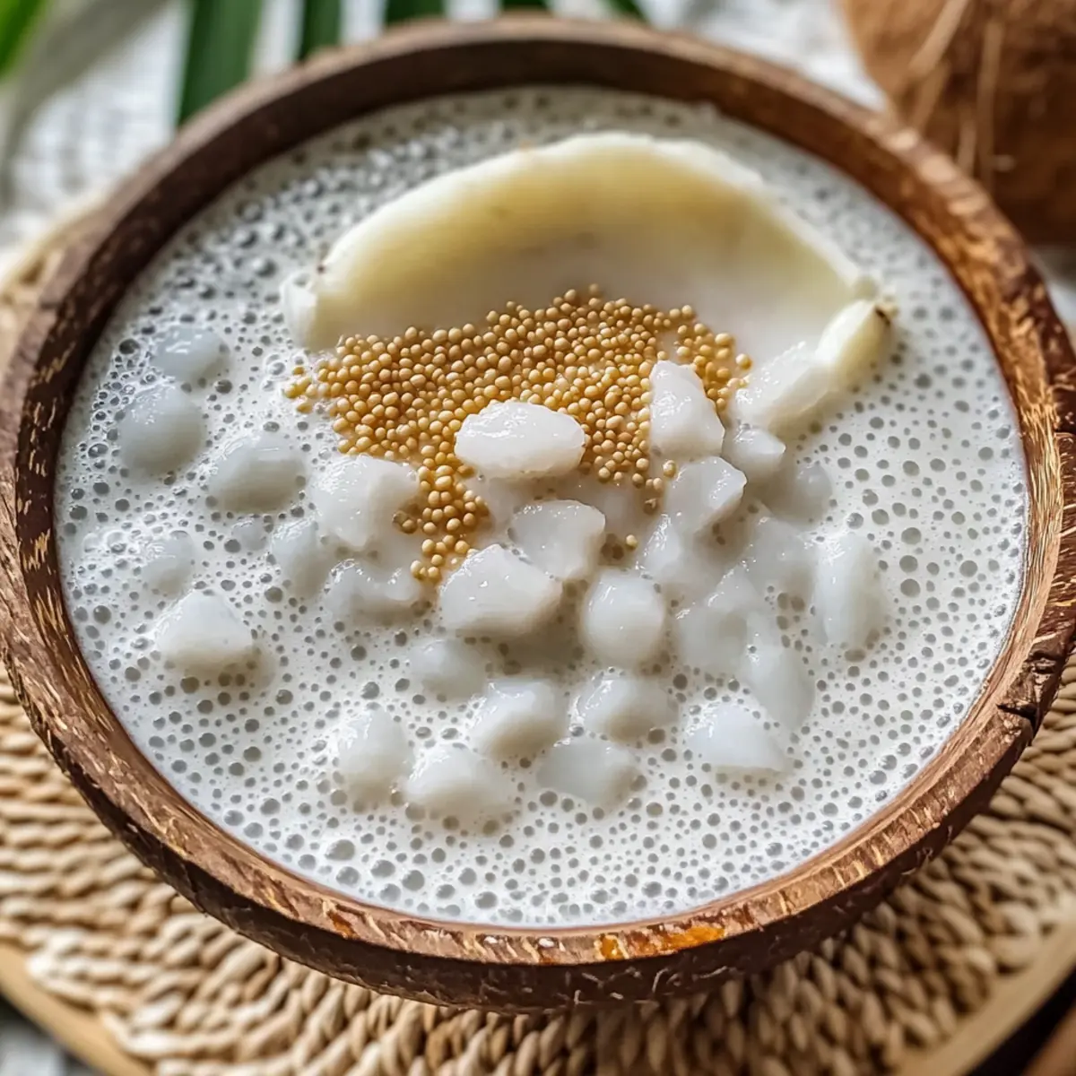 Thai Coconut Sago Pudding