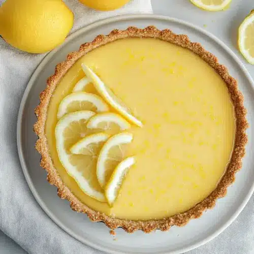 Lemon White Chocolate Tart
